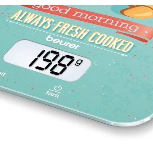Báscula Beurer KS19 Precisión 1g 5kg Vidrio Multicolor Pantalla LCD