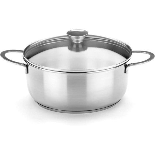 Kochtopfset BRA A399908 Ancora Edelstahl 5-teilig mit Glasdeckel Induktion