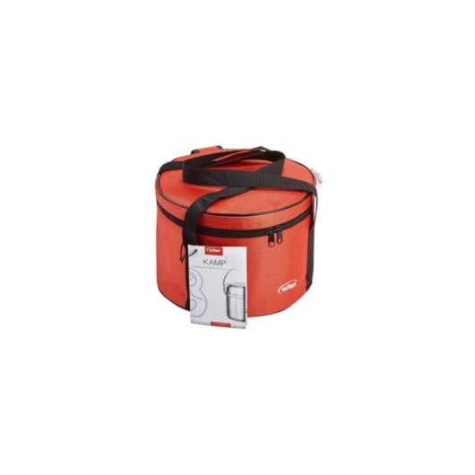 Batería de cocina Inoxibar Kamping 61117 acero inoxidable 7 piezas desmontable bolsa