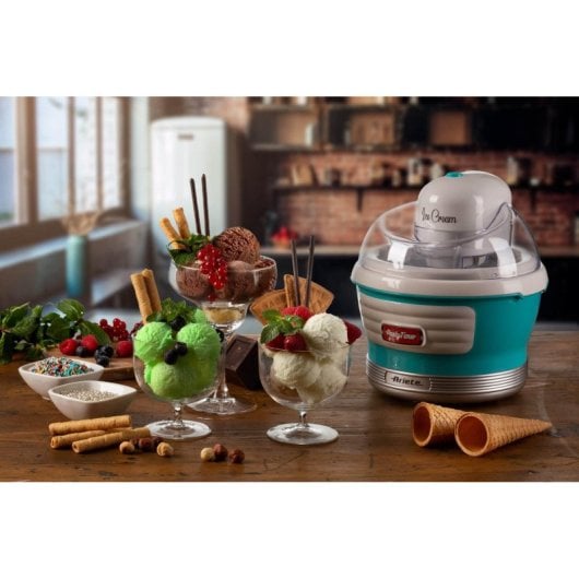 Heladera Ariete 0643/01 1,5 L Gel Canister Party Time Azul claro espátula incluida