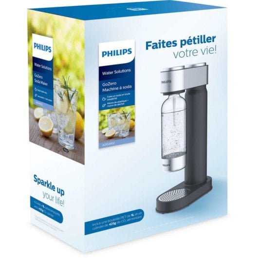 Máquina de soda Philips ADD4902BK/10 1 L Plástico Negro PET Compacta