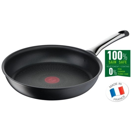 Sartén Tefal Excellence G2690832 32cm Titanio Antirayaduras Thermo-Signal Inducción Negra