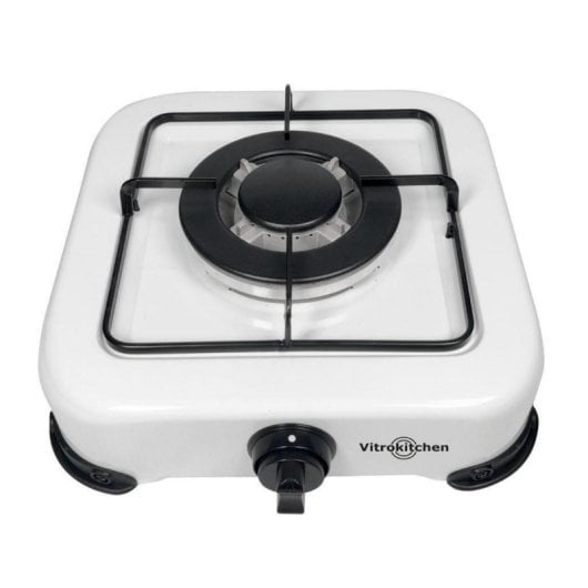 Hornillo a gas Vitrokitchen 152BB compacto triple corona 3600 W portátil blanco