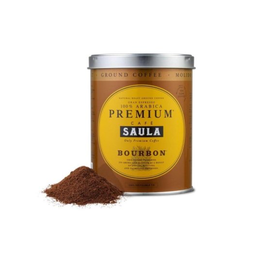 Café Saula Premium Bourbon 250g 100% Arábica Tostagem Média Lata Reciclável