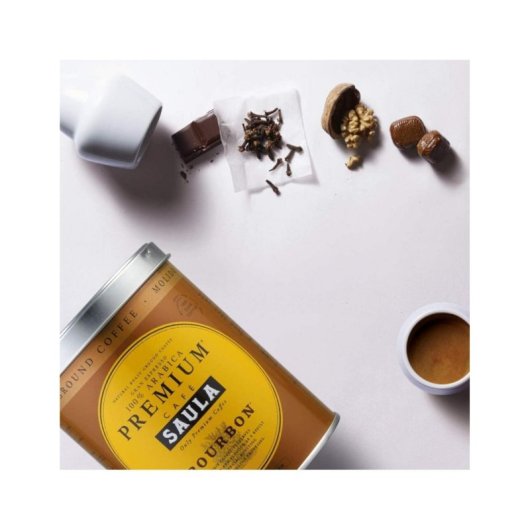 Café Saula Premium Bourbon 250g 100% Arábica Tostagem Média Lata Reciclável
