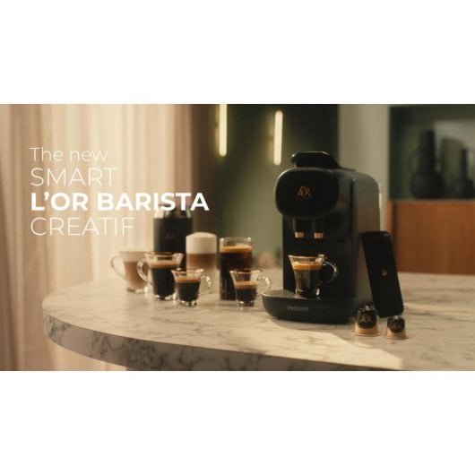 Cafetera Cápsulas L'OR Barista Creatif M9020/30 0,8L 19 Bar WiFi recetas personalizables