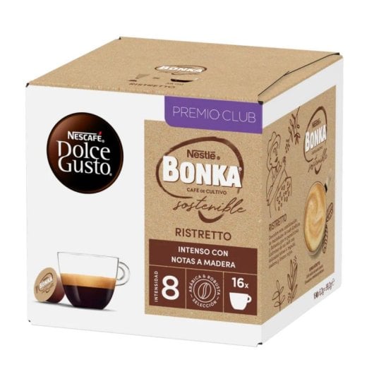 Cápsula de café Nescafé Dolce Gusto Ristretto Bonka 16 unidades alta intensidad