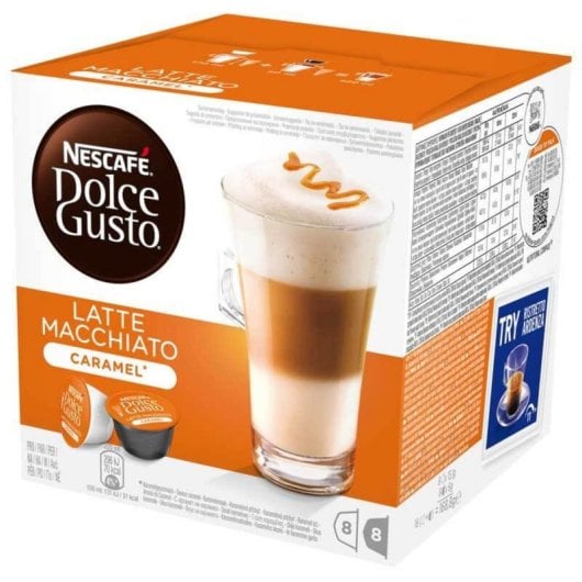 Capsule Café Nescafé Dolce Gusto Caramel Latte Macchiato 16 pièces 8 tasses
