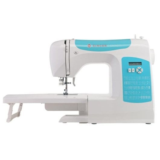 Máquina de coser Singer C5205-TQ automática 80 puntadas LCD brazo libre azul blanco
