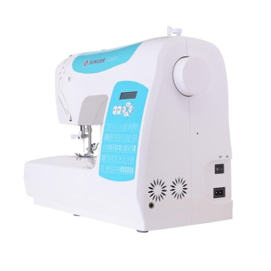 Máquina de coser Singer C5205-TQ automática 80 puntadas LCD brazo libre azul blanco