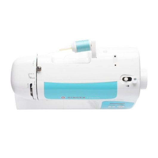 Máquina de coser Singer C5205-TQ automática 80 puntadas LCD brazo libre azul blanco