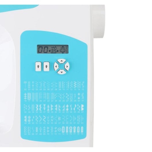 Máquina de coser Singer C5205-TQ automática 80 puntadas LCD brazo libre azul blanco