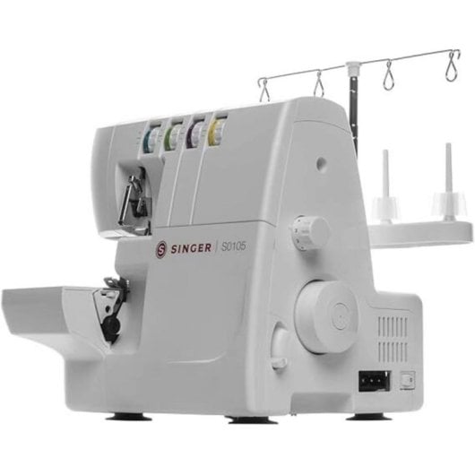 Máquina de coser Singer S0105 Overlock 1300 puntadas Brazo libre Luz integrada
