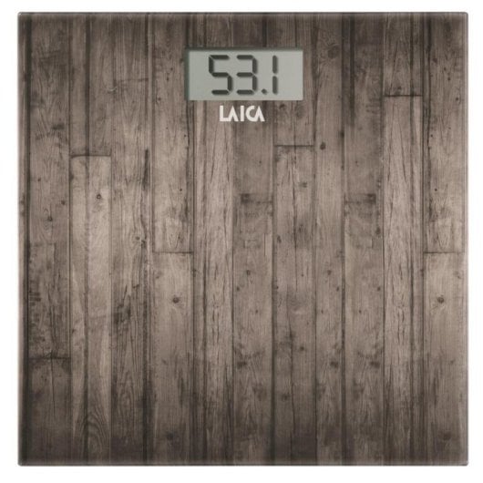 Personenwaage Laica PS1065N Elektronisch Holzoptik 180 kg LCD Glasoberfläche