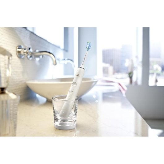 Cepillo eléctrico Philips Sonicare DiamondClean 9000 HX9913/17 vibratorio blanco Bluetooth