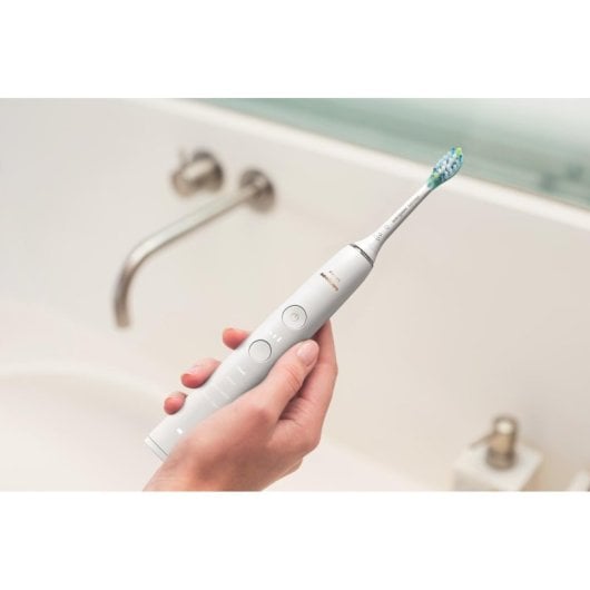 Cepillo eléctrico Philips Sonicare DiamondClean 9000 HX9913/17 vibratorio blanco Bluetooth