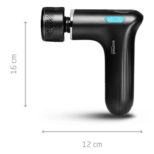 Pistola de masaje Medisana MG-50E 20W Frío Calor 4 cabezales Batería USB Negro