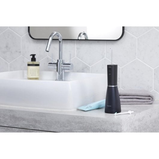 Irrigador oral Panasonic EW-DJ86 ultrasónico sem fios 0,2L preto com escova sónica