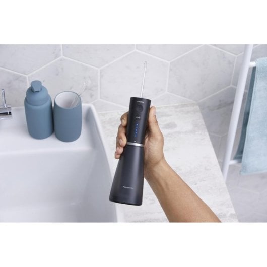 Irrigador oral Panasonic EW-DJ86 ultrasónico sem fios 0,2L preto com escova sónica
