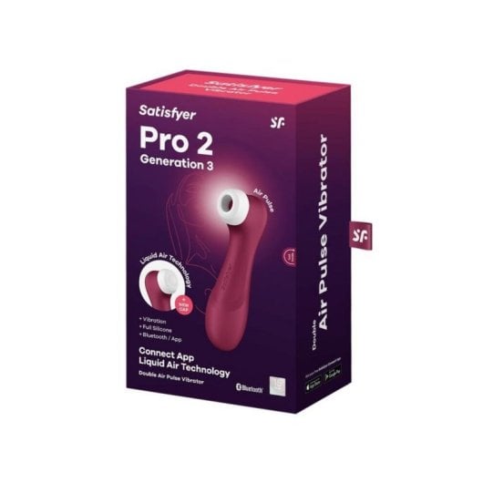 Vibromasseur Satisfyer Pro 2 Generation 3 stimulation clitoridienne succion rouge étanche USB