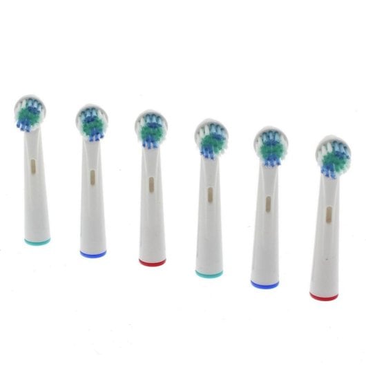 Recambio Dental Scanpart EB20 6 Unidades Blanco Compatible Oral-B Blister