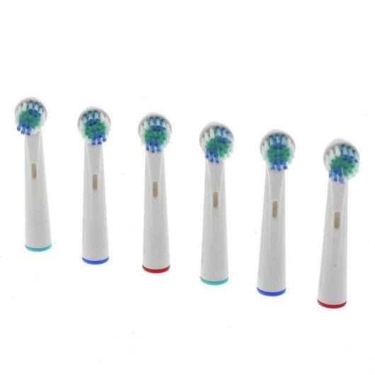 Recambio Dental Scanpart EB20 6 Unidades Blanco Compatible Oral-B Blister