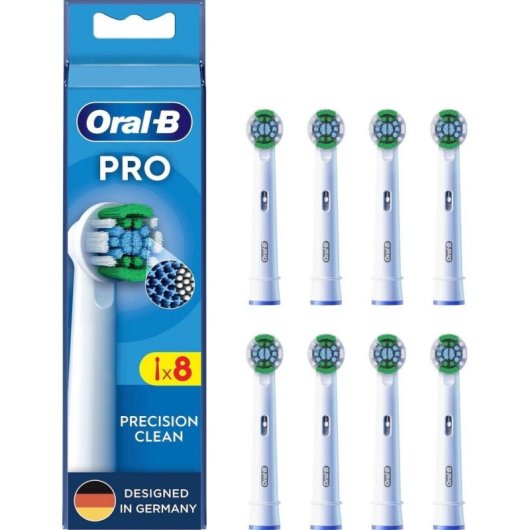 Recambio Oral-B EB20 Precision Clean Blanco Pack de 8 unidades