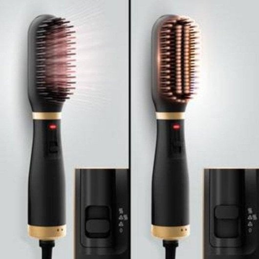 Escova Modeladora Rowenta Powerstraight Air UB5920F0 Cerâmica Iónica 3 Temperaturas Jato Frio Preta