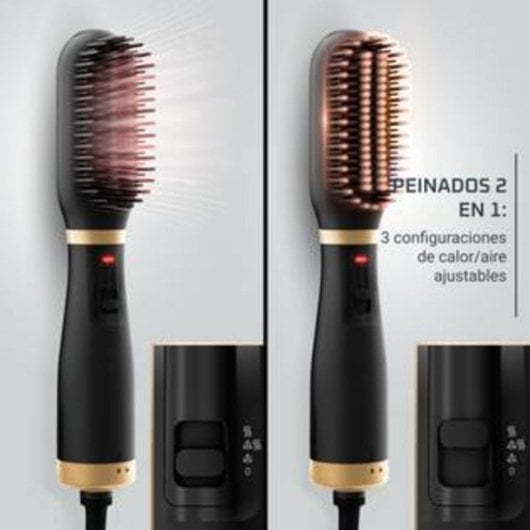 Heißluftbürste Rowenta Power Straight UB5920F0 3 Heizstufen Ionenfunktion Keramik Schwarz