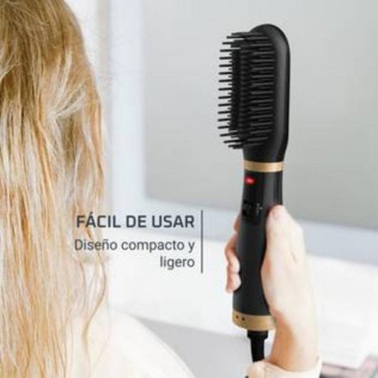 Heißluftbürste Rowenta Power Straight UB5920F0 3 Heizstufen Ionenfunktion Keramik Schwarz