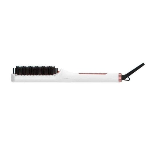 Prancha de Cabelo Cerâmica Iónica Solac Expert Ion Brush 230ºC 6 Definições Desligar Automático Visor Preto Rosa Branco