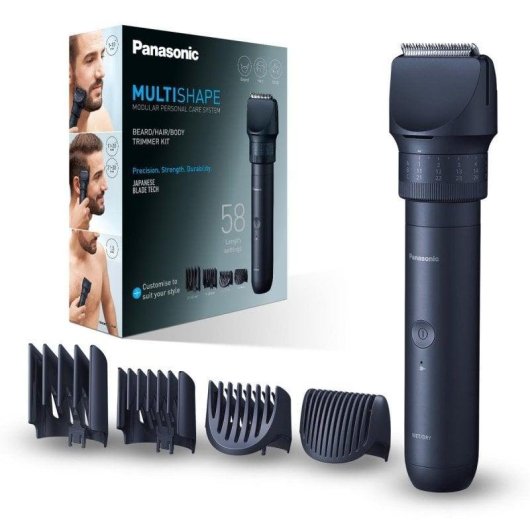 Tondeuse Homme Panasonic ER-CKN2 Sans Fil 40min 58 Longueurs 4 Sabots Étanche