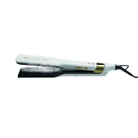 Prancha de cabelo Bellissima Steam Elixir Vapor Cerâmica 170-230°C Tela LED Branco