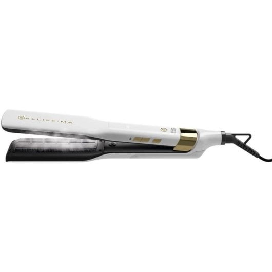 Prancha de cabelo Bellissima Steam Elixir Vapor Cerâmica 170-230°C Tela LED Branco
