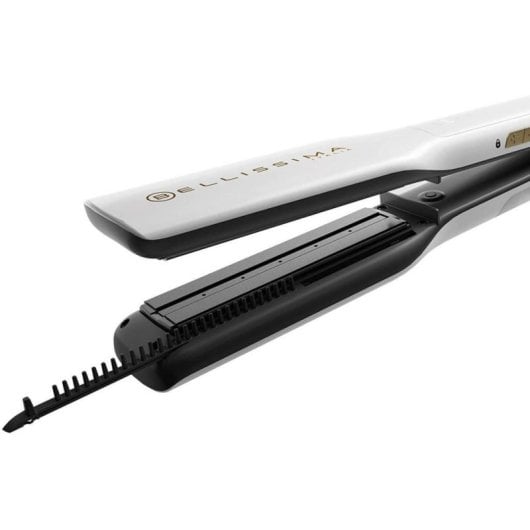 Prancha de cabelo Bellissima Steam Elixir Vapor Cerâmica 170-230°C Tela LED Branco