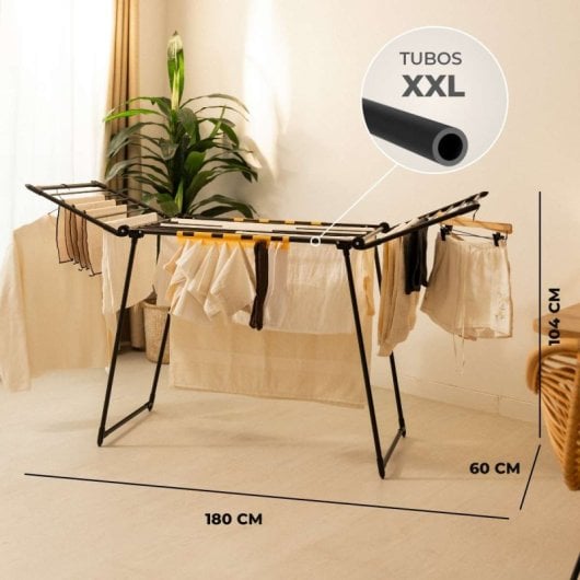 Étendoir à linge pliable Newlux Bold V22 Noir