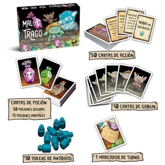 Jeu de société Mal Trago Jeu de cartes stratégique pour adultes et enfants
