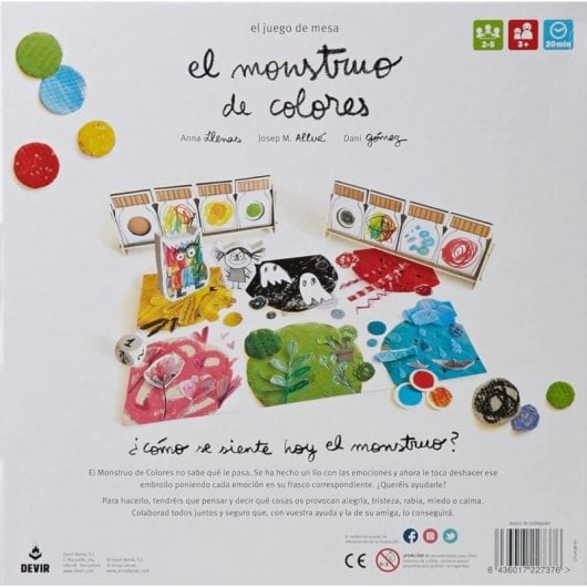 Juego de mesa Devir El Monstruo de Colores 2-5 jugadores partidas 20 min a partir de 3 años