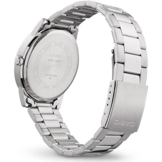 Casio Collection MTP-1303PD-1AVEG 40mm Acier Argenté Cadran Noir Argent Montre Classique