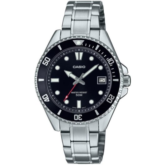 Reloj Casio Collection MDV-10D-1A1VEF display analógico/digital correa negra resistente al agua