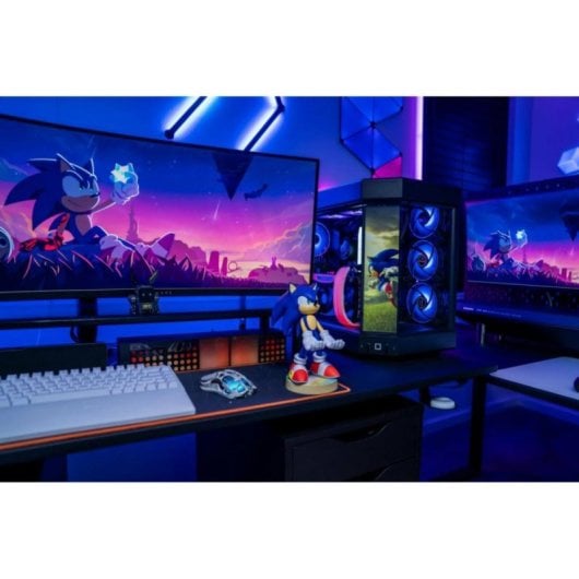 Soporte Cable Guy Sonic Modern Sonic Multicolor Escritorio Mandos y Smartphones