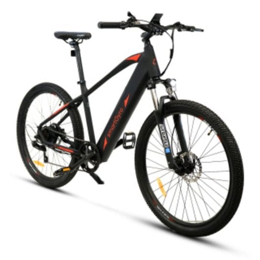 Bicicleta eléctrica SmartGyro Senda batería litio 10 Ah 250 W 27,5" negro-titanio