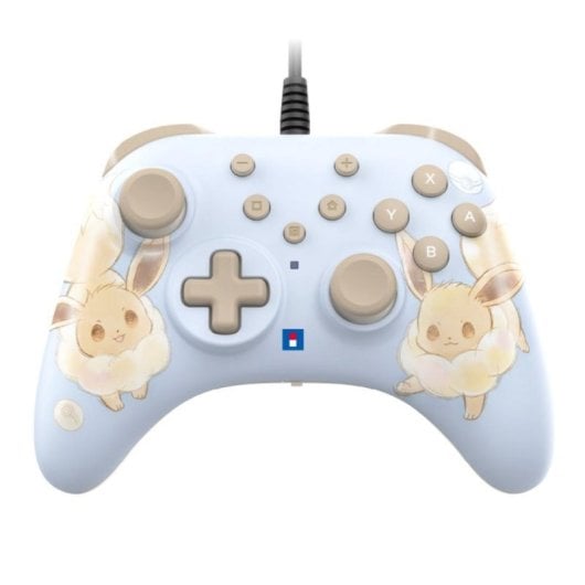 Manette Hori HORIPAD Turbo NSX-083E Nintendo Switch 2 filaire bleu ciel boutons turbo