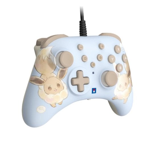 Manette Hori HORIPAD Turbo NSX-083E Nintendo Switch 2 filaire bleu ciel boutons turbo
