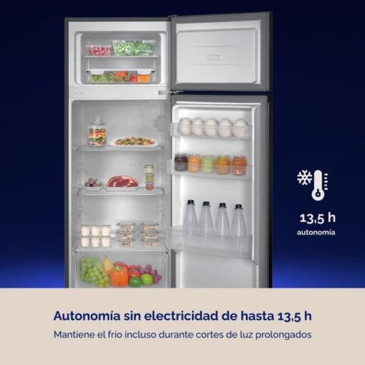 Frigorífico Dos Puertas Artica AFE2P14355L206I Defrost 143cm 206L E Inox