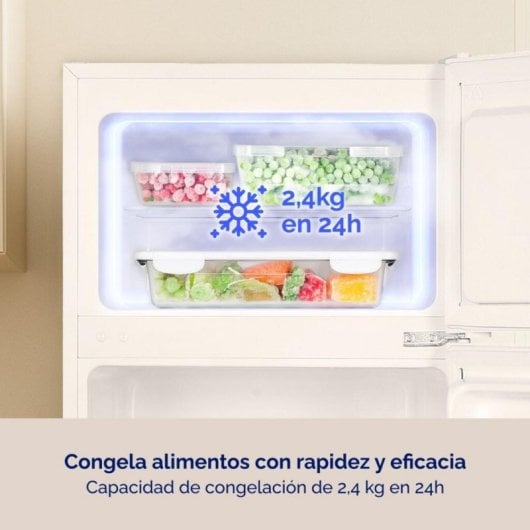 Frigorífico Dos Puertas Artica AFE2P14355L206B Defrost 143cm 206L E Blanco