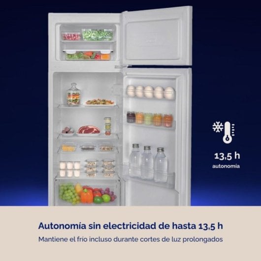 Frigorífico Dos Puertas Artica AFE2P14355L206B Defrost 143cm 206L E Blanco