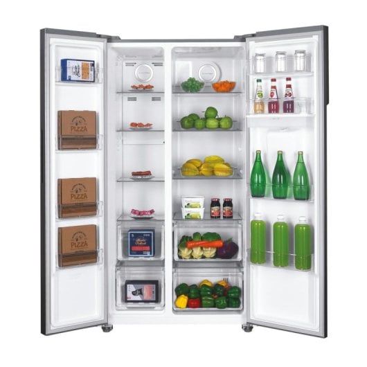 Frigorífico Americano Hoover H-FRIDGE 500 MAXI HHSBSO-6174XWD No Frost 177cm 532L E Inox Pantalla Agua