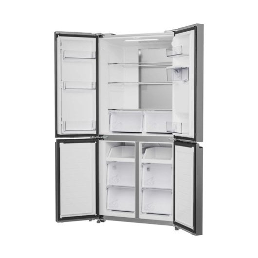 Frigorífico Americano Hoover HHCR3818EWPL No Frost 182 cm 463 L E Inox Dispensador Agua