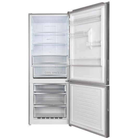 Frigorífico Combi Hoover HOCG5T718EN1 No Frost 185 cm 442 L E Inox Zona Fresca